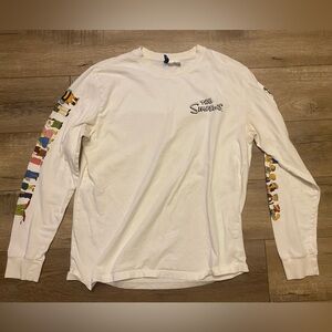 The Simpsons White Long Sleeve Shirt Size L